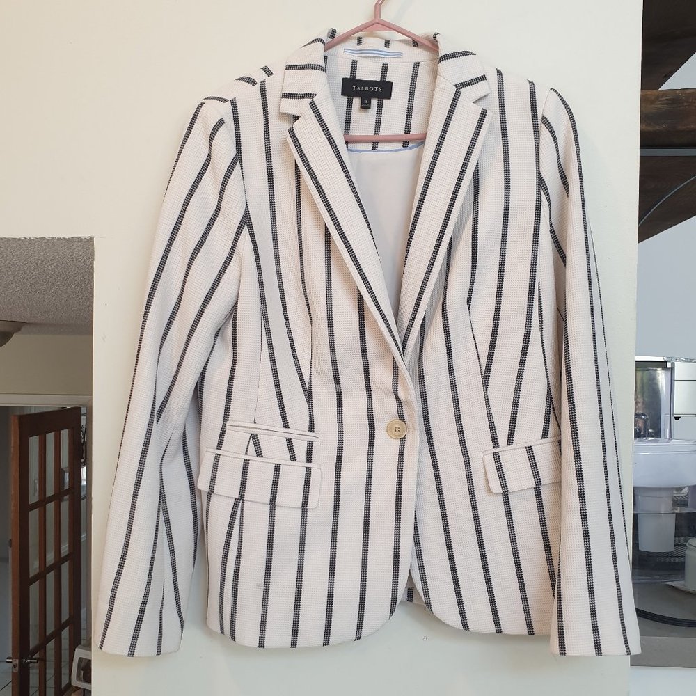 Talbots Stripe Blazer Jacket